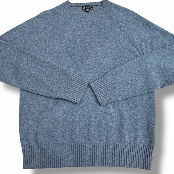 J. Crew Premium Lambswool Blue Crewneck Mens Pullover Jumper Sweater, M - Picture 2 of 8